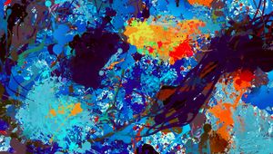 Preview wallpaper paint, stains, colorful, bright