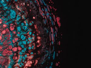 Preview wallpaper paint, stains, colorful, liquid, porous