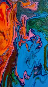 Preview wallpaper paint, stains, colorful, canvas, abstraction