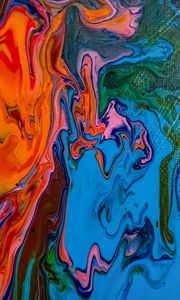 Preview wallpaper paint, stains, colorful, canvas, abstraction