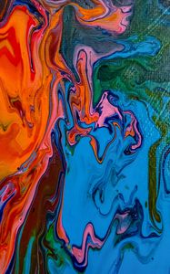 Preview wallpaper paint, stains, colorful, canvas, abstraction