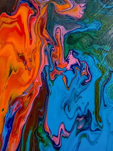 Preview wallpaper paint, stains, colorful, canvas, abstraction