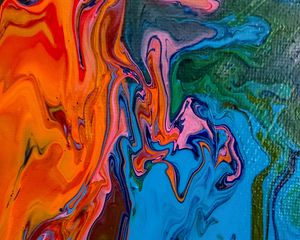 Preview wallpaper paint, stains, colorful, canvas, abstraction