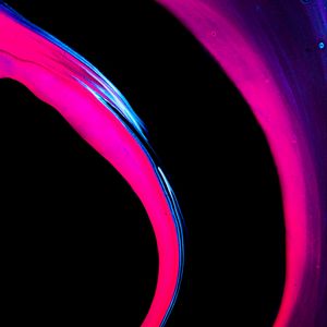 Preview wallpaper paint, stains, curves, abstraction, pink, black