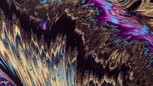Preview wallpaper paint, stains, dark, patterns, spots, abstraction, multi-colored