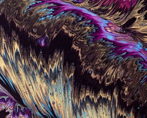 Preview wallpaper paint, stains, dark, patterns, spots, abstraction, multi-colored