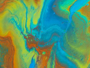 Preview wallpaper paint, stains, fluid art, abstraction, colorful, canvas