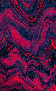 Preview wallpaper paint, stains, fluid art, abstraction, glitter, red