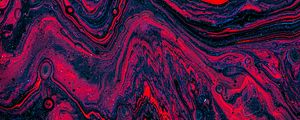 Preview wallpaper paint, stains, fluid art, abstraction, glitter, red