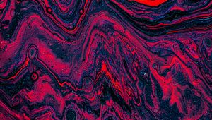 Preview wallpaper paint, stains, fluid art, abstraction, glitter, red