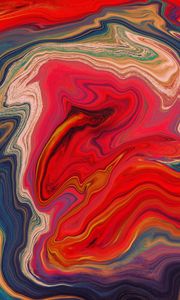 Preview wallpaper paint, stains, fluid art, abstraction, colorful, stripes