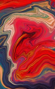 Preview wallpaper paint, stains, fluid art, abstraction, colorful, stripes