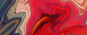 Preview wallpaper paint, stains, fluid art, abstraction, colorful, stripes