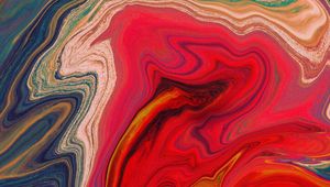 Preview wallpaper paint, stains, fluid art, abstraction, colorful, stripes