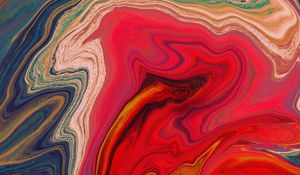 Preview wallpaper paint, stains, fluid art, abstraction, colorful, stripes