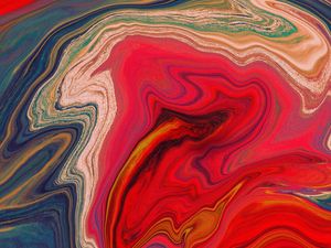 Preview wallpaper paint, stains, fluid art, abstraction, colorful, stripes