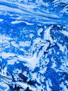 Preview wallpaper paint, stains, fluid art, abstraction, blue, white