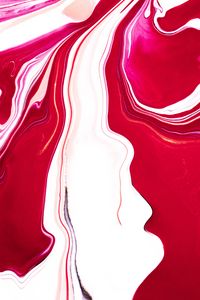 Preview wallpaper paint, stains, fluid art, abstraction, red, white