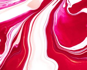 Preview wallpaper paint, stains, fluid art, abstraction, red, white