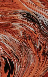 Preview wallpaper paint, stains, fluid art, abstraction, art, brown