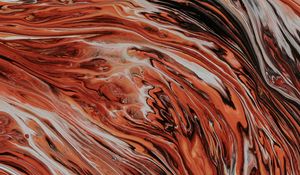 Preview wallpaper paint, stains, fluid art, abstraction, art, brown