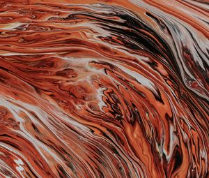 Preview wallpaper paint, stains, fluid art, abstraction, art, brown