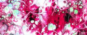 Preview wallpaper paint, stains, fluid art, abstraction, liquid, pink