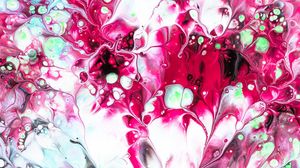 Preview wallpaper paint, stains, fluid art, abstraction, liquid, pink