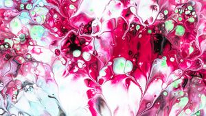 Preview wallpaper paint, stains, fluid art, abstraction, liquid, pink