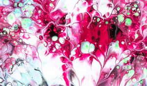 Preview wallpaper paint, stains, fluid art, abstraction, liquid, pink