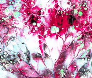 Preview wallpaper paint, stains, fluid art, abstraction, liquid, pink