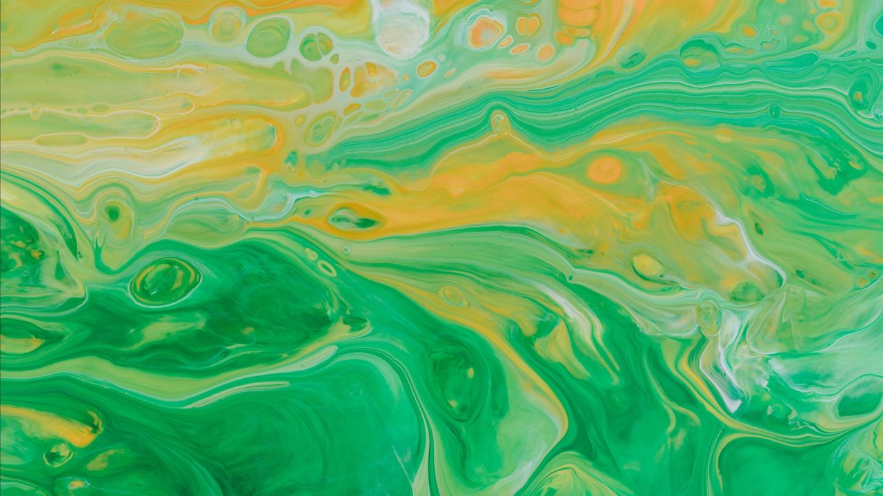 Wallpaper paint, stains, green, light