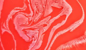 Preview wallpaper paint, stains, liquid, fluid art, abstraction, red