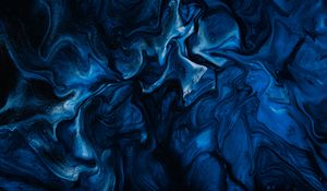 Preview wallpaper paint, stains, liquid, blue, abstraction