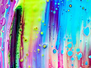 Preview wallpaper paint, stains, liquid, colorful, abstraction