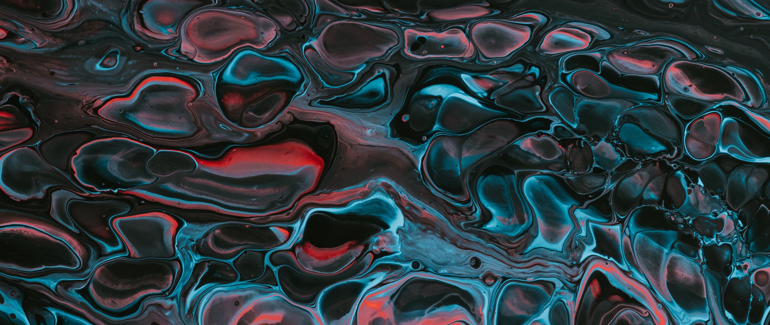 Download Wallpaper 2560x1080 Paint, Stains, Liquid, Macro, Abstraction 