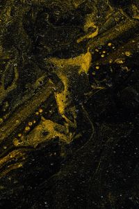 Preview wallpaper paint, stains, liquid, mixing, yellow, black