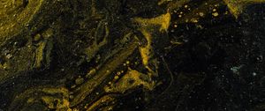 Preview wallpaper paint, stains, liquid, mixing, yellow, black