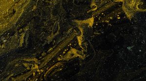 Preview wallpaper paint, stains, liquid, mixing, yellow, black