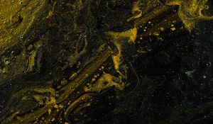 Preview wallpaper paint, stains, liquid, mixing, yellow, black