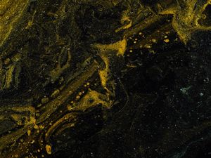 Preview wallpaper paint, stains, liquid, mixing, yellow, black