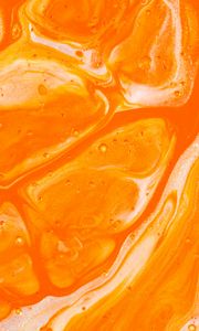 Preview wallpaper paint, stains, liquid, macro, orange, abstraction