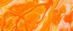Preview wallpaper paint, stains, liquid, macro, orange, abstraction