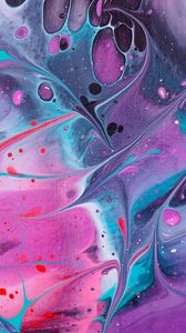 Preview wallpaper paint, stains, liquid, mixing, abstraction, colorful