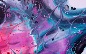 Preview wallpaper paint, stains, liquid, mixing, abstraction, colorful
