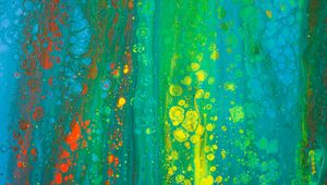 Preview wallpaper paint, stains, liquid, mixing, colorful, abstraction