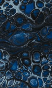 Preview wallpaper paint, stains, liquid, spots, abstraction, blue