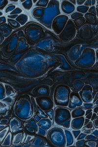 Preview wallpaper paint, stains, liquid, spots, abstraction, blue