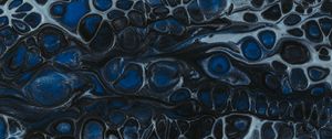 Preview wallpaper paint, stains, liquid, spots, abstraction, blue