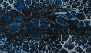 Preview wallpaper paint, stains, liquid, spots, abstraction, blue